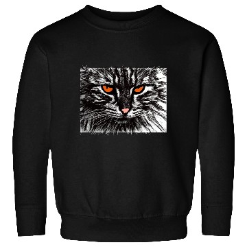 Discover funny cat face Sweatshirts