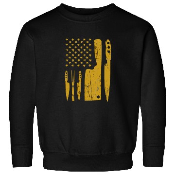 Discover Chef Yellow Knife US Flag Sweatshirts