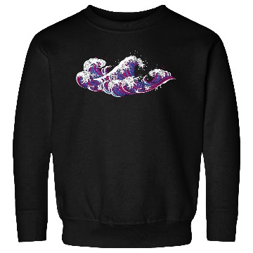 Discover Long Japanese Bi Wave. Bisexual Pride. Sweatshirts