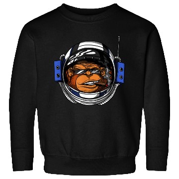 Discover Ape Chimp Monkey Astronaut Space Cosmic Galaxy Sweatshirts