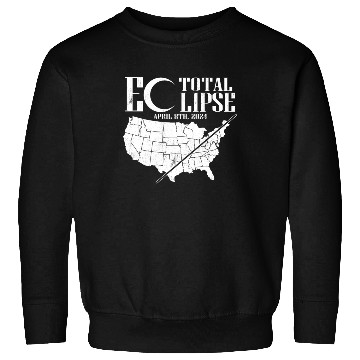 Discover USA Map Path Of Totality 4.8.24 Total Eclipse Sweatshirts