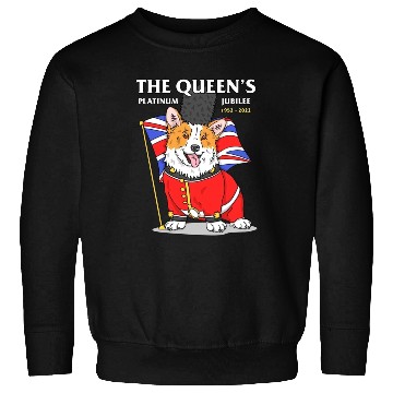 Discover The Queen Platinum Jubilee 2022 Corgi Sweatshirts