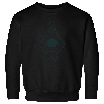 Discover BOHO moons up and down with crescent moon Sweatshirts