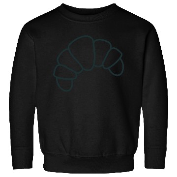 Discover Irregular croissant outline cute food Sweatshirts