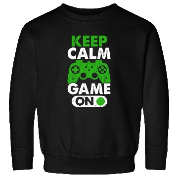 Discover Keep Calm Game On Gamer Virtual Games Player Sweatshirts