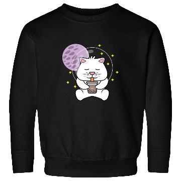 Discover Kawaii Cat Space Pet Lover Gift Sweatshirts