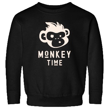 Discover It's Monkey Time Cute Funny Monkey Face Sweatshirts