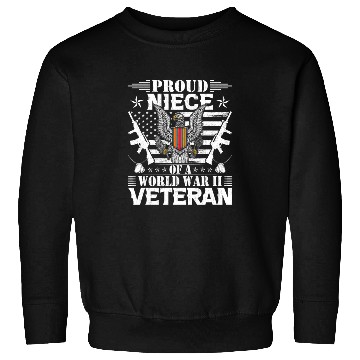 Discover Proud Niece of a World War Il Veteran Sweatshirts