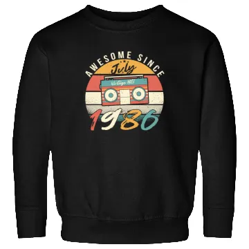 Discover Building Year 1986 In July Sweatshirts