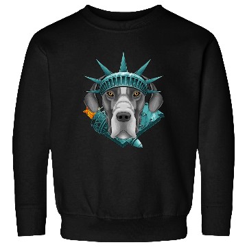 Discover Statue Of Liberty Great Dane 4th Of July Dog USA A Sweatshirts