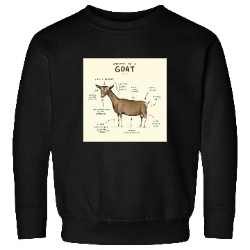 Discover anatomy of a goat greeting card Sweatshirts