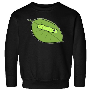 Discover caterpillar leaf biology symbol nature Sweatshirts