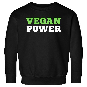Discover VEGAN POWER (Green & White letters) Sweatshirts