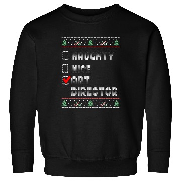 Discover Naughty Nice Art Director, Matching Christmas Sweatshirts
