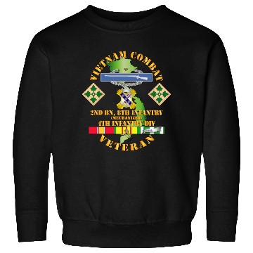 Discover Army Vietnam Combat Infantry Veteran w 2nd Bn 8th Sweatshirts