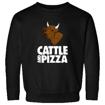 Discover Cattle And Pizza Sweatshirts