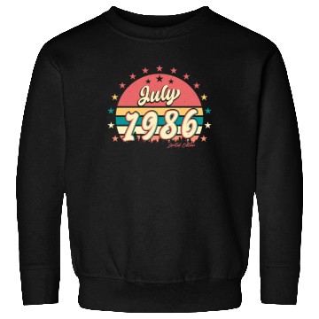 Discover 1986 July Best Gift Idea Sweatshirts