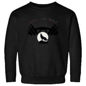 Discover Funny lovely vintage Crossfit wolf with weights Sweatshirts