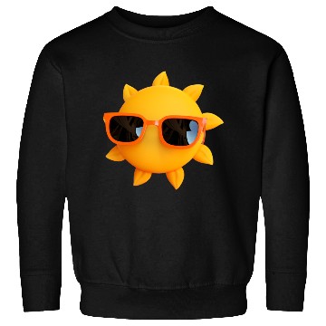 Discover Sun 3d summer yellow nature Sweatshirts