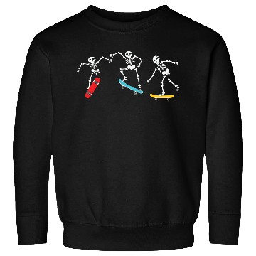 Discover summer skateboarding Skeleton Sweatshirts