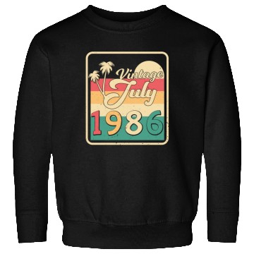 Discover Birthday Greeting For July 1986 Sweatshirts