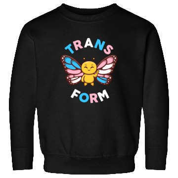 Discover Transgender Monarch Butterfly Trans Form Kawaii Sweatshirts