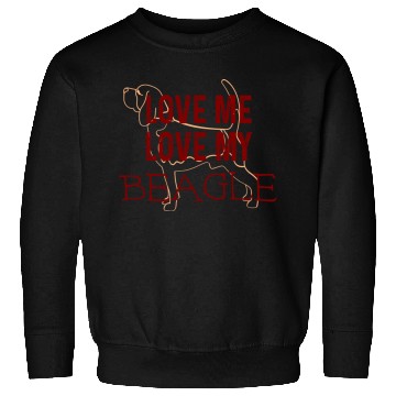 Discover Love me love my beagle Sweatshirts