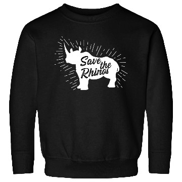 Discover Save the Rhinos Vegan Gift Sweatshirts