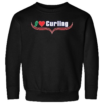 Discover i love curling Sweatshirts