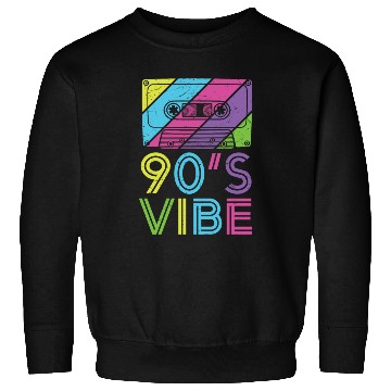 Discover 90's Vibe Retro Cassette Tape Music Sweatshirts
