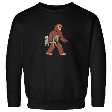 Discover Bigfoot Sasquatch Walking Pekingese Sweatshirts