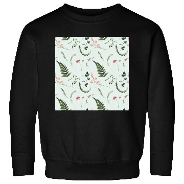 Discover Watercolor Wildflowers Botanical Pattern Sweatshirts