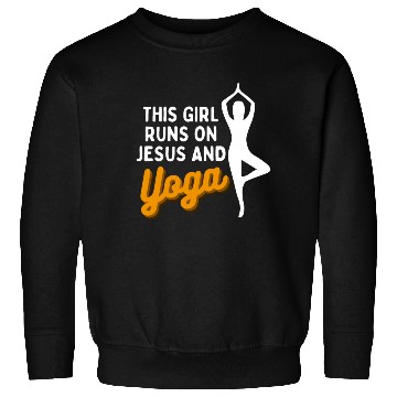 Discover Runs On Jesus And Yoga Sweatshirts