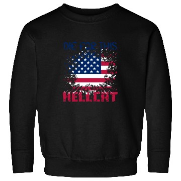 Discover Die For This Hellcat- Vintage US Flag Sweatshirts