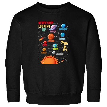 Discover Telescope Solar System Planets Astronomy Lover Sweatshirts