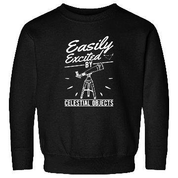 Discover Telescope Owner Celestial Objects Astronomy Sweatshirts