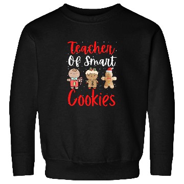 Discover Christmas Teacher Cute Gingerbread Cookies Funny Sweatshirts