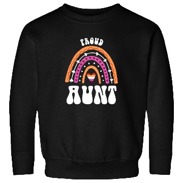 Discover Proud Aunt Lesbian Pride Rainbow Sweatshirts