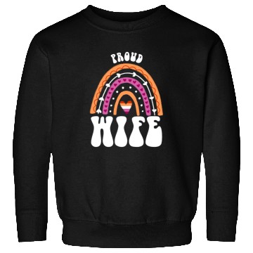Discover Proud Wife Lesbian Pride Rainbow Sweatshirts