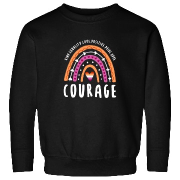 Discover Courage Lesbian Pride Rainbow Sweatshirts