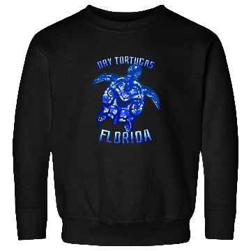 Discover Dry Tortugas Florida Keys Vacation Tribal Turtle Sweatshirts
