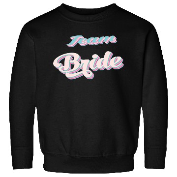Discover Bachelorette party team bride coul retro pink Sweatshirts