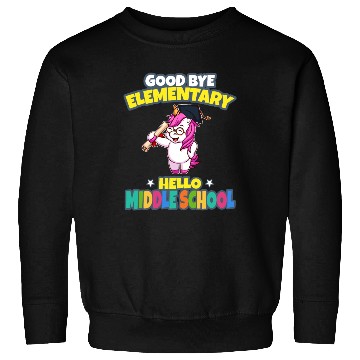 Discover Good Bye Elementary Hello Middle School Graduation Sweatshirts