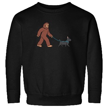 Discover Bigfoot Sasquatch Walking Scottish Terrier Sweatshirts