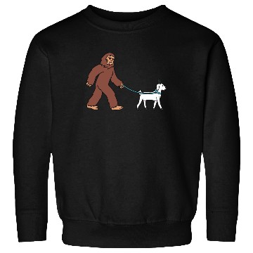 Discover Bigfoot Sasquatch Walking Goat Sweatshirts