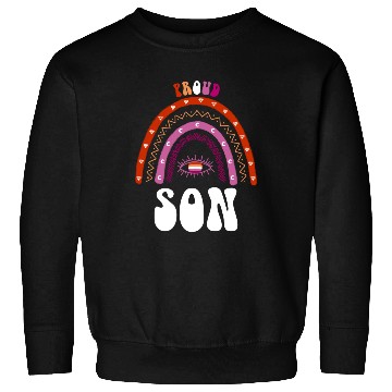 Discover Lesbian Rainbow Proud Son Lesbian Sweatshirts
