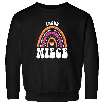 Discover Proud Niece Lesbian Pride Rainbow Sweatshirts