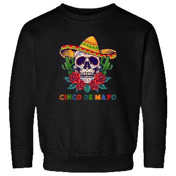 Discover Cinco De Mayo Mexican Cross Sunglasses Skull Musta Sweatshirts