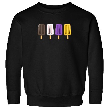 Discover Gender Nonbinary Popsicles 4th of July Subtle Sweatshirts