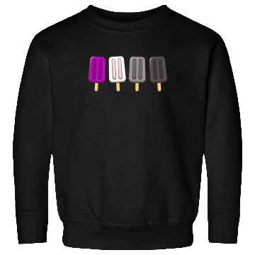 Discover Asexual Popsicles 4th of July Ace Asex Subtle Sweatshirts